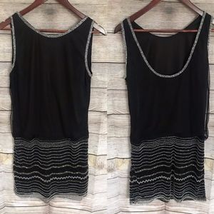 Adrianna Papell Sleeveless Beaded Mini Dress great for semi formal event